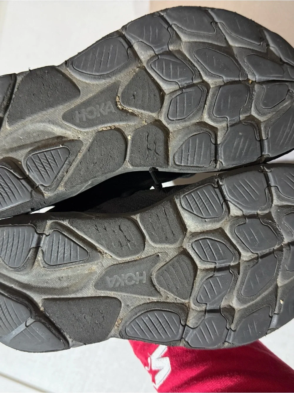 GUC Black Hoka One One Y Clifton 10 Big Kids Running Shoes Size 4MD